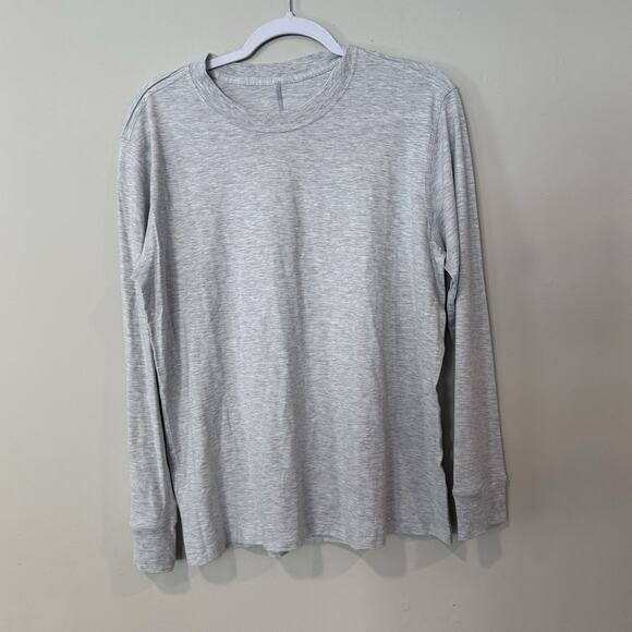 Lululemon Classic Long Sleeve Super Soft Tee in Gray Size Meidum - Picture 2 of 10